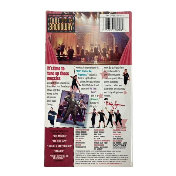 Richard Simmons 3 VHS Sealed Broadway Sweat Blast Off Tone Up Workouts - No Cord - Picture 8 of 14